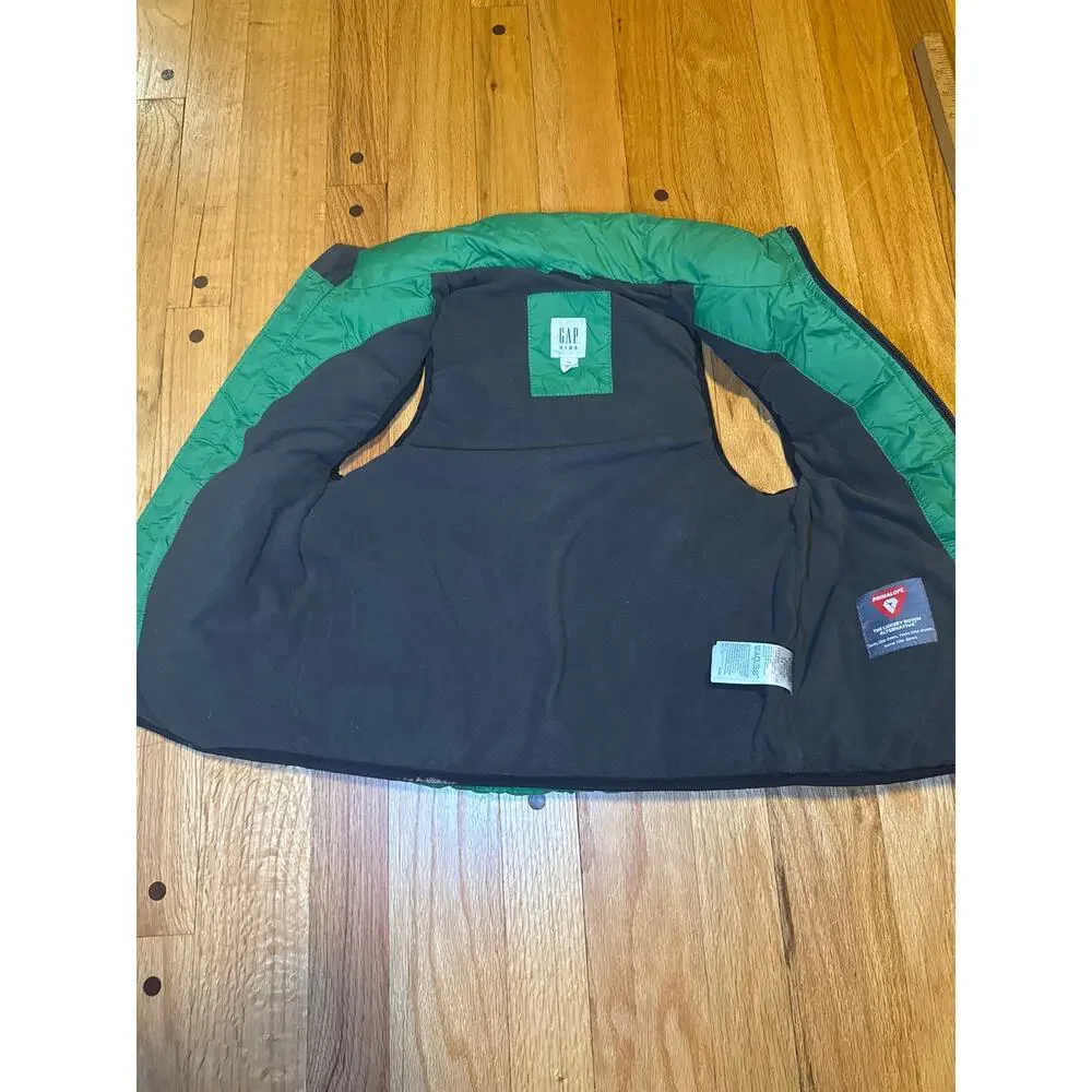 GAP Kids XS Warmest Vest PrimaLoft Happy Green Puffer Insulated Unisex